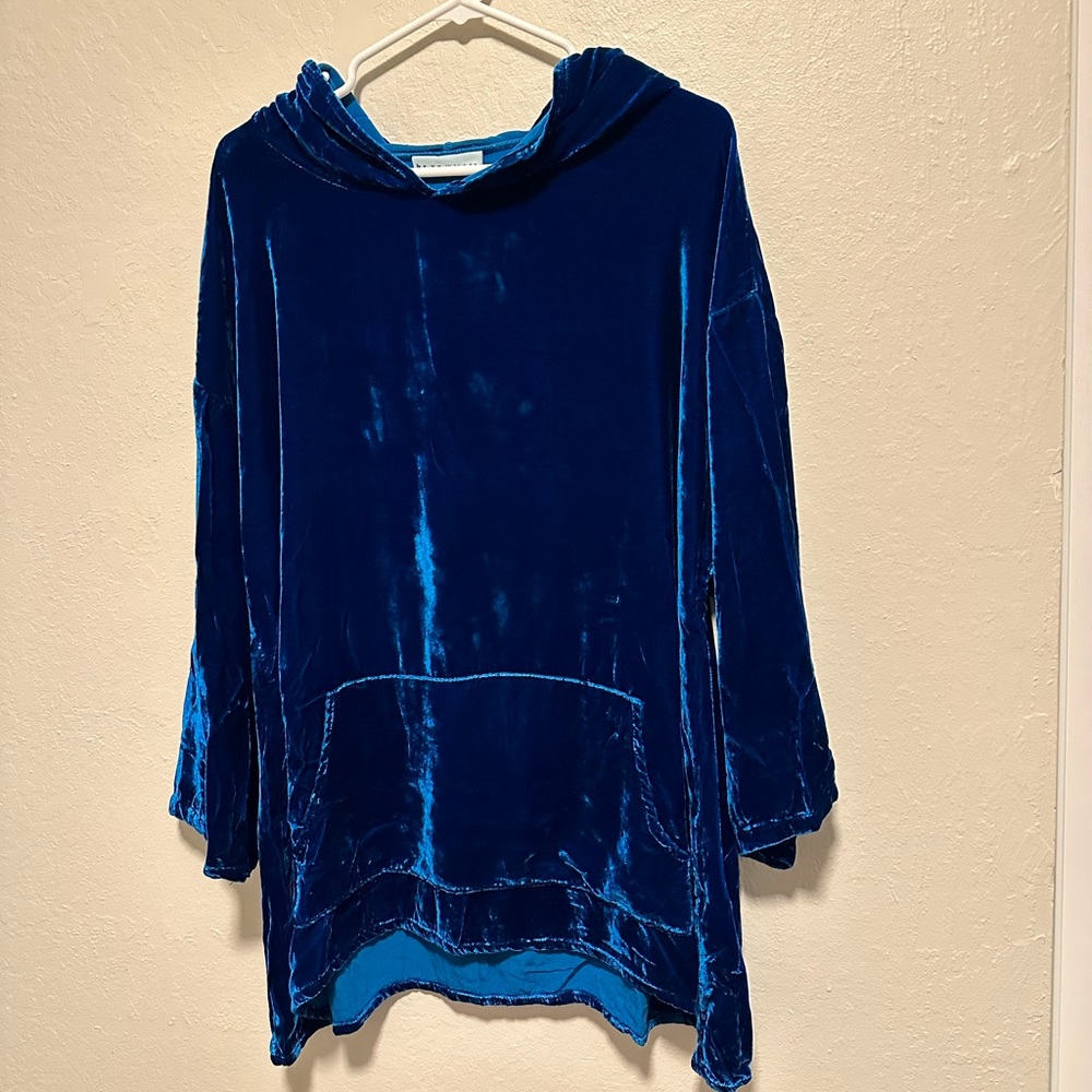 bryn Walker Blue Velvet Dress